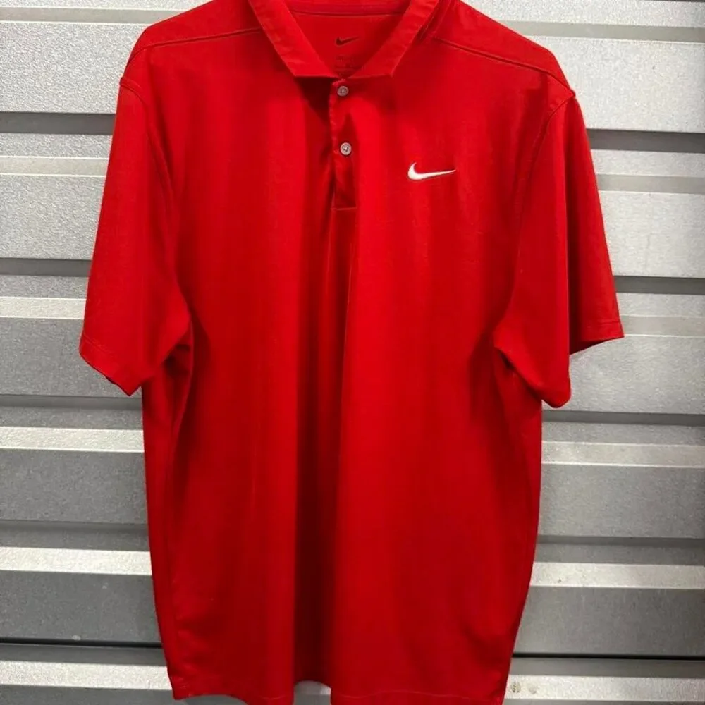 Nike Men's Red Polo-shirts